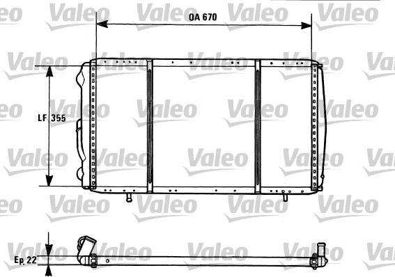 Valeo 731016 - Radiator, engine cooling autospares.lv