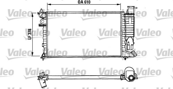 Valeo 731010 - Radiator, engine cooling autospares.lv