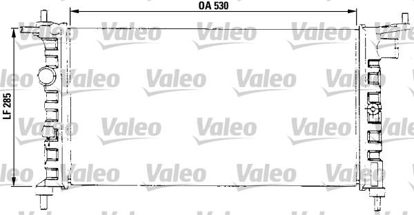 Valeo 731013 - Radiator, engine cooling autospares.lv