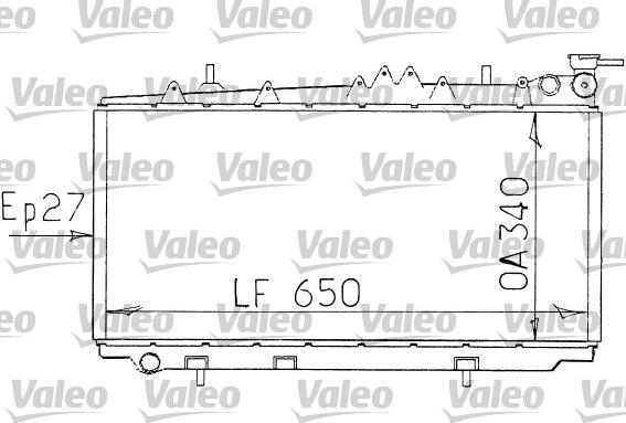 Valeo 731089 - Radiator, engine cooling autospares.lv