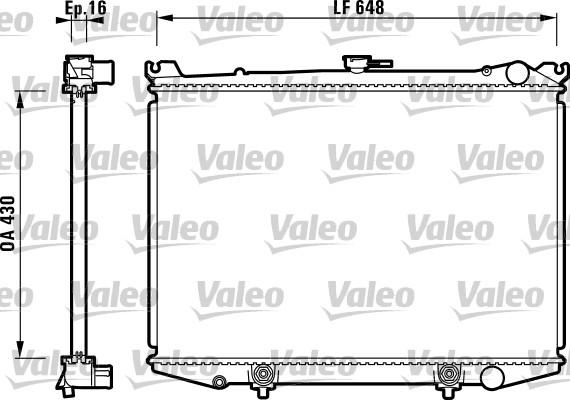 Valeo 731085 - Radiator, engine cooling autospares.lv