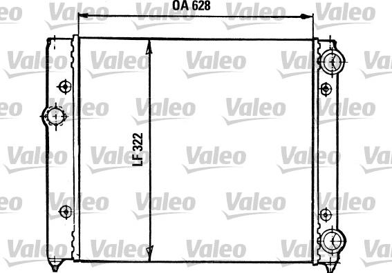 Valeo 731030 - Radiator, engine cooling autospares.lv