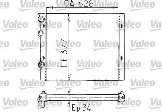 Valeo 731038 - Radiator, engine cooling autospares.lv