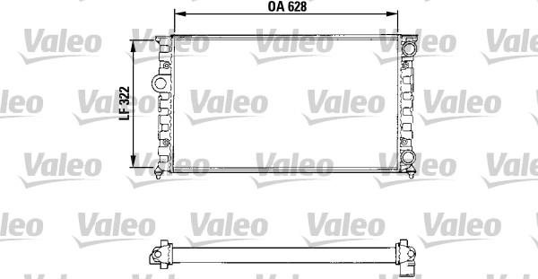 Valeo 731025 - Radiator, engine cooling autospares.lv