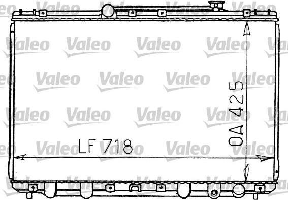 Valeo 731196 - Radiator, engine cooling autospares.lv