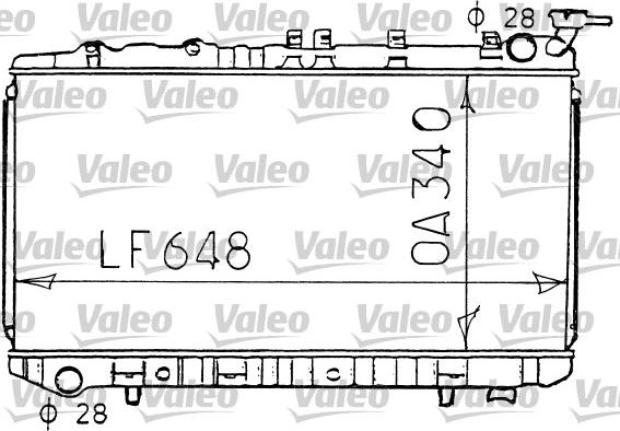 Valeo 731191 - Radiator, engine cooling autospares.lv