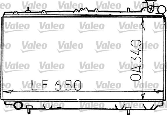 Valeo 731193 - Radiator, engine cooling autospares.lv