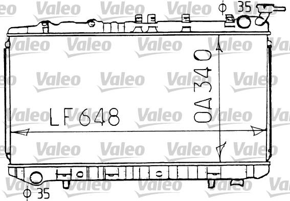 Valeo 731192 - Radiator, engine cooling autospares.lv