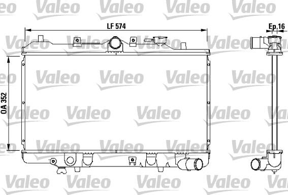 Valeo 731142 - Radiator, engine cooling autospares.lv