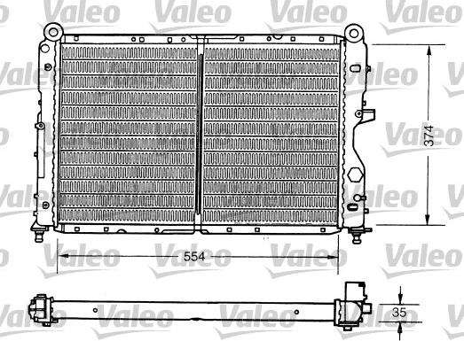 Valeo 731159 - Radiator, engine cooling autospares.lv