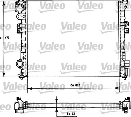 Valeo 731166 - Radiator, engine cooling autospares.lv