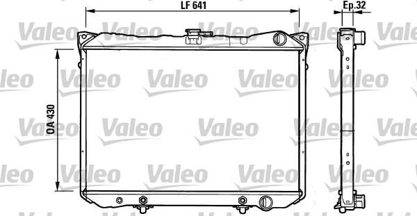 Valeo 731160 - Radiator, engine cooling autospares.lv