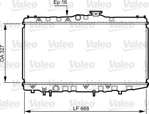 Valeo 731105 - Radiator, engine cooling autospares.lv