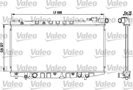 Valeo 731106 - Radiator, engine cooling autospares.lv