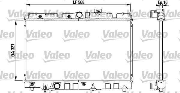 Valeo 731119 - Radiator, engine cooling autospares.lv