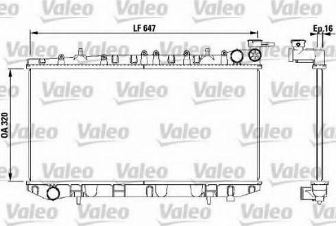 Valeo 731189 - Radiator, engine cooling autospares.lv