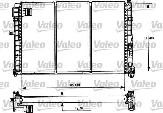 Valeo 731185 - Radiator, engine cooling autospares.lv