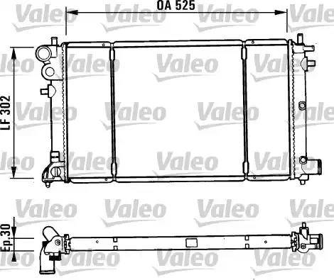 Valeo 731186 - Radiator, engine cooling autospares.lv