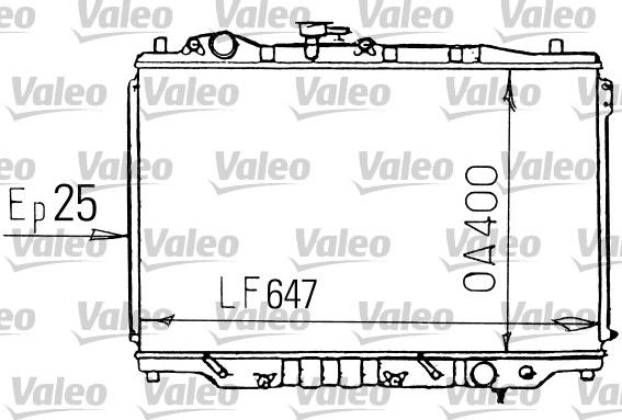 Valeo 731139 - Radiator, engine cooling autospares.lv