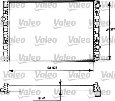 Valeo 731127 - Radiator, engine cooling autospares.lv