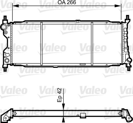 Valeo 731179 - Radiator, engine cooling autospares.lv