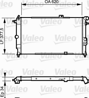 Valeo 731174 - Radiator, engine cooling autospares.lv