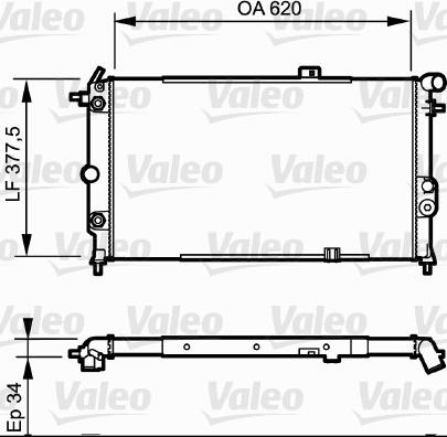 Valeo 731175 - Radiator, engine cooling autospares.lv