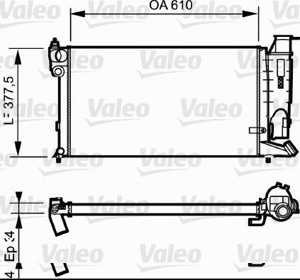 Valeo 731176 - Radiator, engine cooling autospares.lv