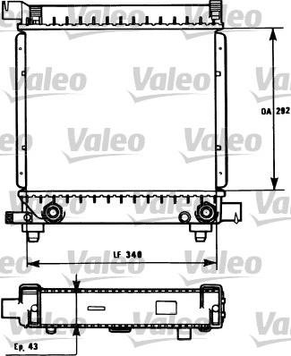 Valeo 731171 - Radiator, engine cooling autospares.lv