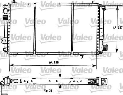 Valeo 731173 - Radiator, engine cooling autospares.lv