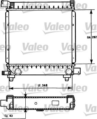 Valeo 731172 - Radiator, engine cooling autospares.lv