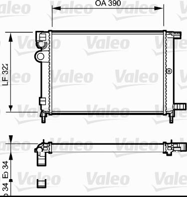 Valeo 731177 - Radiator, engine cooling autospares.lv