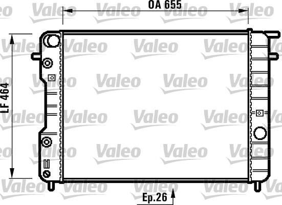 Valeo 731840 - Radiator, engine cooling autospares.lv