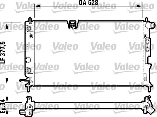 Valeo 731847 - Radiator, engine cooling autospares.lv