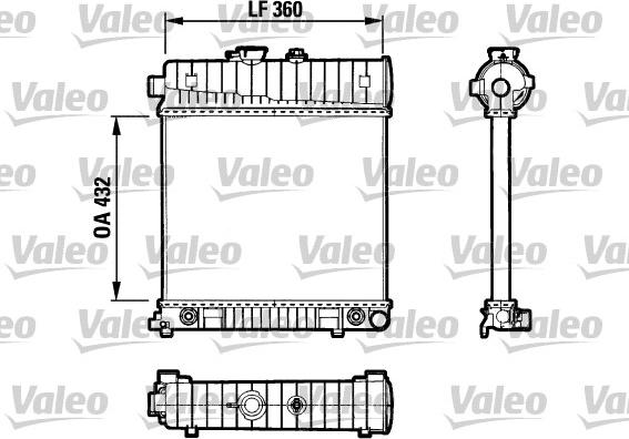 Valeo 731804 - Radiator, engine cooling autospares.lv