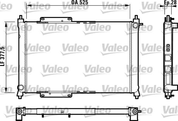 Valeo 731816 - Radiator, engine cooling autospares.lv