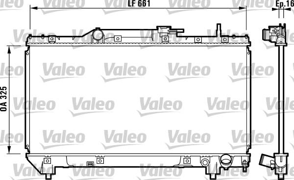 Valeo 731831 - Radiator, engine cooling autospares.lv