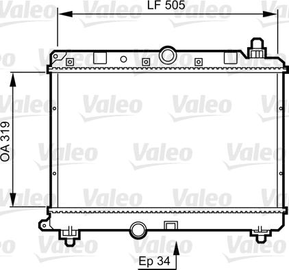 Valeo 731820 - Radiator, engine cooling autospares.lv