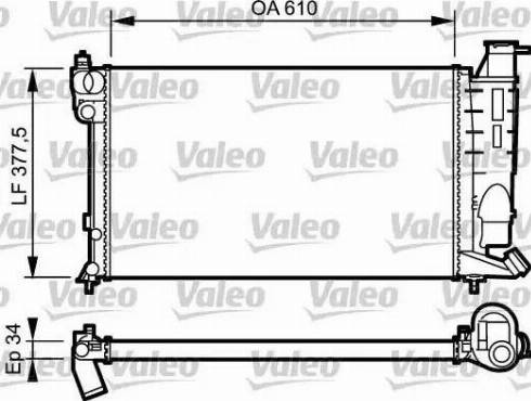 Valeo 731390 - Radiator, engine cooling autospares.lv