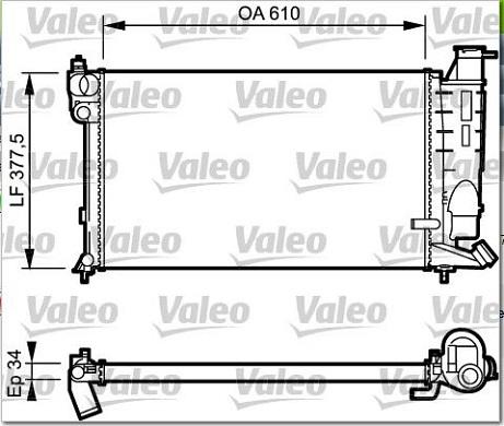 Valeo 731391 - Radiator, engine cooling autospares.lv