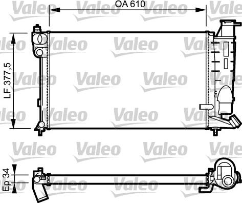 Valeo 731391 - Radiator, engine cooling autospares.lv