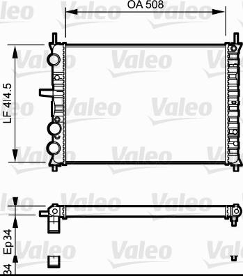 Valeo 731306 - Radiator, engine cooling autospares.lv