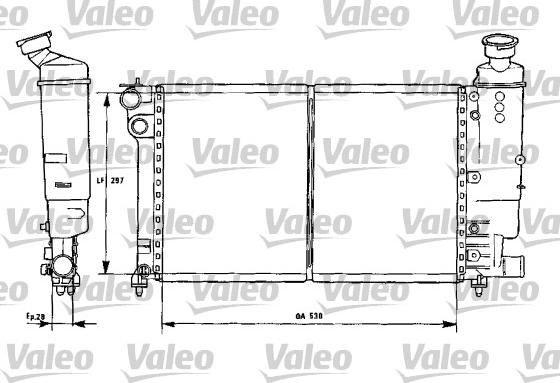 Valeo 731301 - Radiator, engine cooling autospares.lv