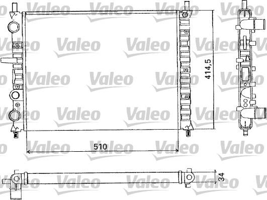 Valeo 731302 - Radiator, engine cooling autospares.lv