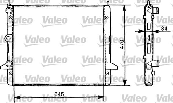 Valeo 731387 - Radiator, engine cooling autospares.lv