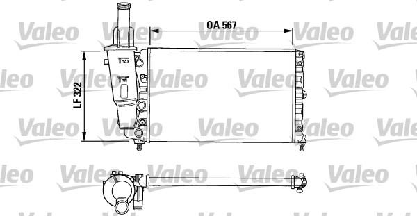 Valeo 731374 - Radiator, engine cooling autospares.lv