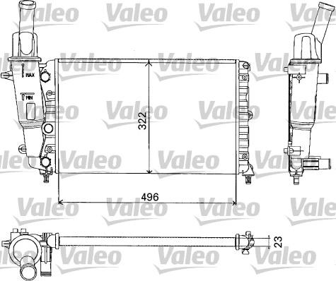 Valeo 731375 - Radiator, engine cooling autospares.lv