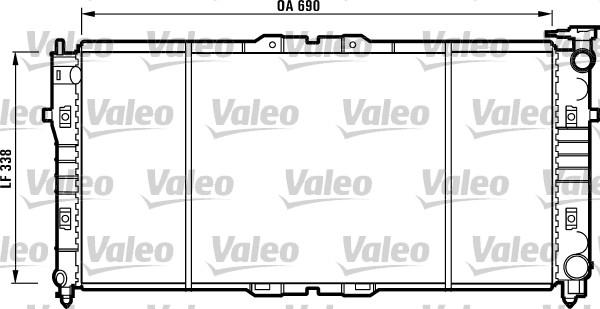 Valeo 731376 - Radiator, engine cooling autospares.lv