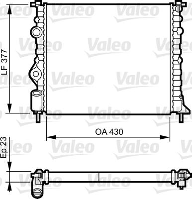 Valeo 731378 - Radiator, engine cooling autospares.lv