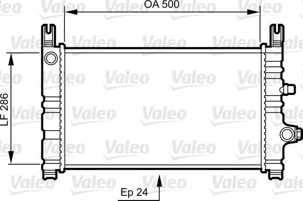 Valeo 731299 - Radiator, engine cooling autospares.lv